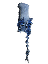 Wild Cascade Denim Sculpt Dress