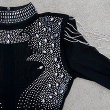 Rhinestone Tassel Mesh Jumpsuit