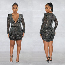 Sparkly Rhinestone Mini Dress