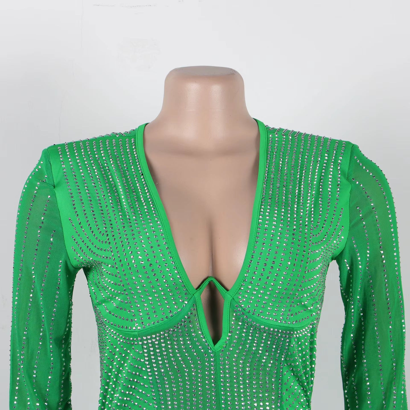 Sparkly Rhinestone Mini Dress