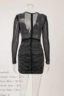Sparkly Rhinestone Mini Dress