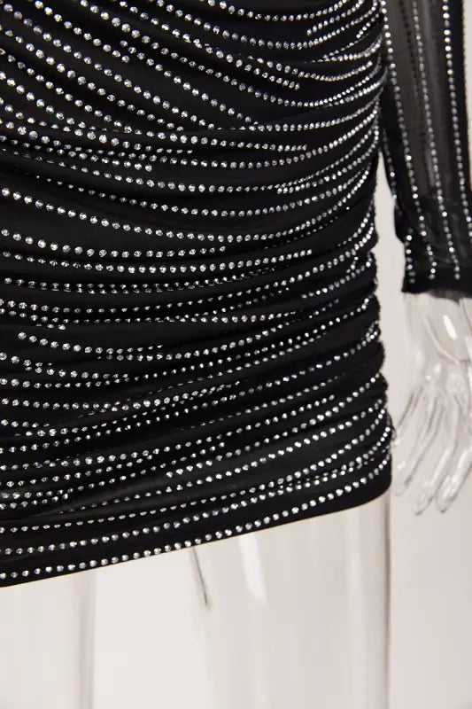 Sparkly Rhinestone Mini Dress