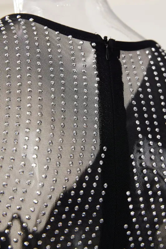 Sparkly Rhinestone Mini Dress