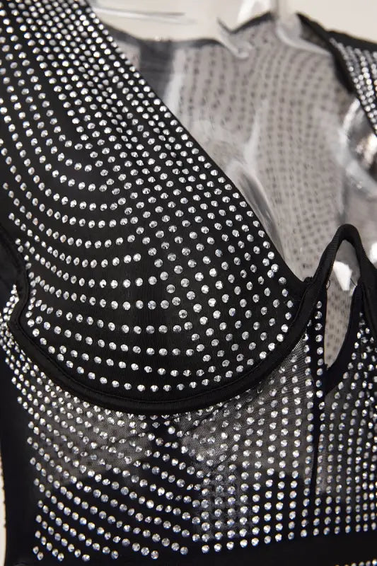 Sparkly Rhinestone Mini Dress